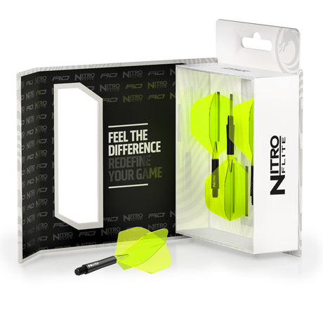 Nitro Flite Integrated Flight & Shaft Black & Yellow No2 by Red Dragon - view 10
