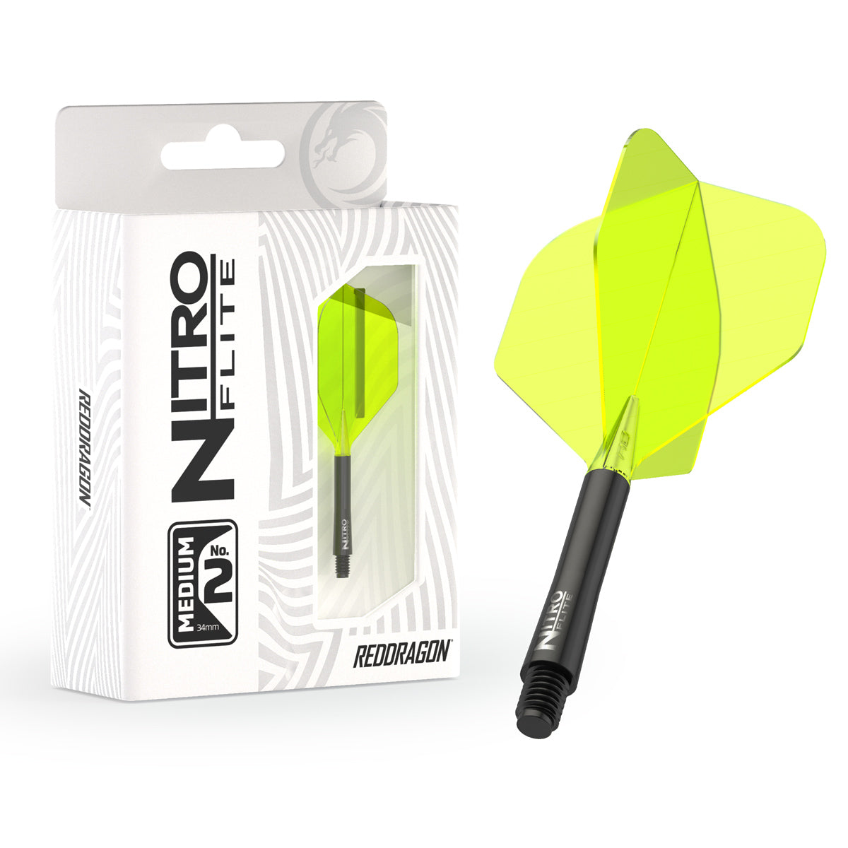 Nitro Flite Integrated Flight & Shaft Black & Yellow No2 by Red Dragon - view 12