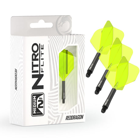 Nitro Flite Integrated Flight & Shaft Black & Yellow No2 by Red Dragon - view 13