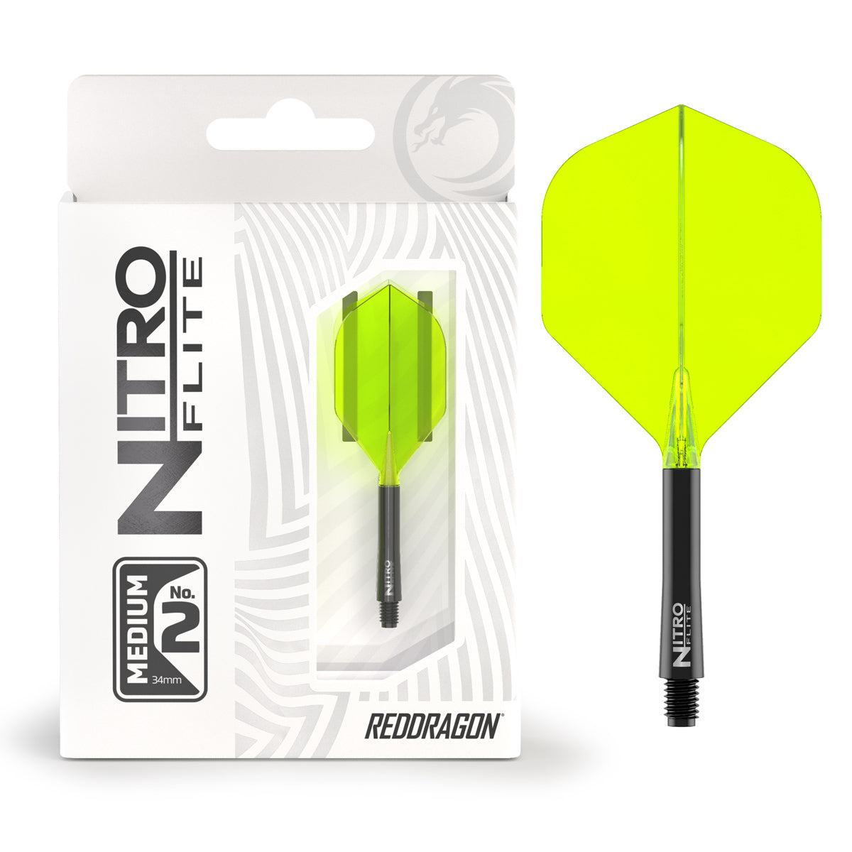 Nitro Flite Integrated Flight & Shaft Black & Yellow No2 by Red Dragon - view 14