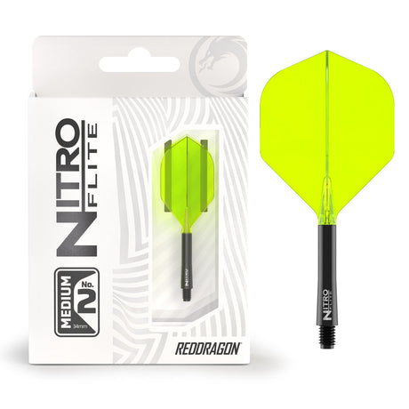 Nitro Flite Integrated Flight & Shaft Black & Yellow No2 by Red Dragon - view 14