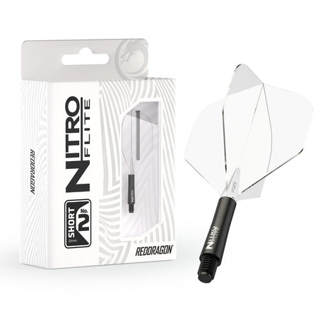 Nitro Flite Integrated Flight & Shaft Black & Clear No2 by Red Dragon - view 2