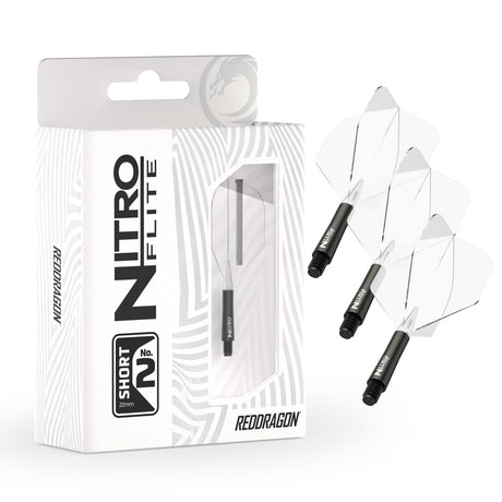Nitro Flite Integrated Flight & Shaft Black & Clear No2 by Red Dragon - view 3