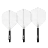 Nitro Flite Integrated Flight & Shaft Black & Clear No2 by Red Dragon