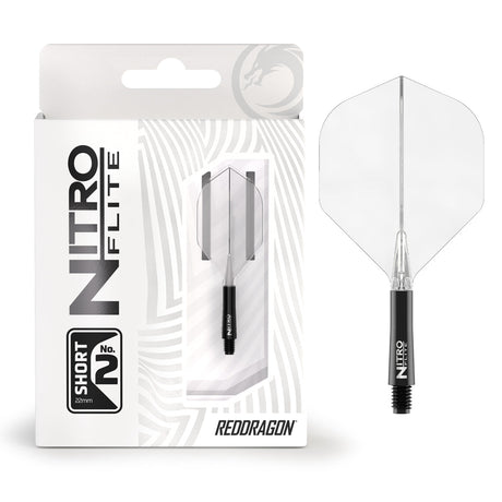Nitro Flite Integrated Flight & Shaft Black & Clear No2 by Red Dragon - view 4