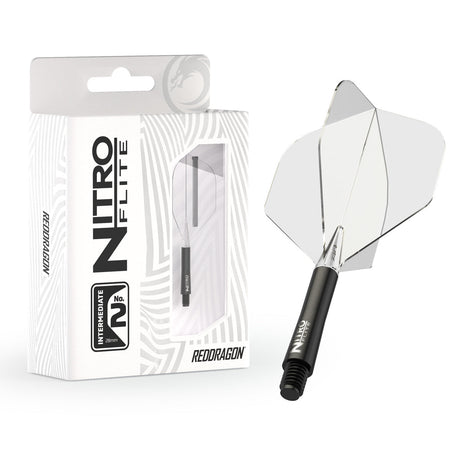 Nitro Flite Integrated Flight & Shaft Black & Clear No2 by Red Dragon - view 7