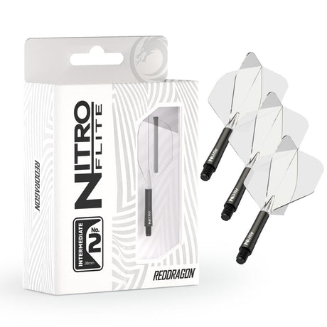 Nitro Flite Integrated Flight & Shaft Black & Clear No2 by Red Dragon - view 8