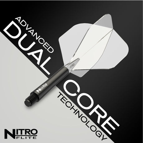 Nitro Flite Integrated Flight & Shaft Black & Clear No2 by Red Dragon - view 11
