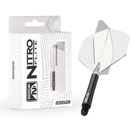 Nitro Flite Integrated Flight & Shaft Black & Clear No2 by Red Dragon - view 12