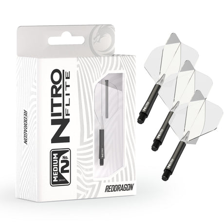Nitro Flite Integrated Flight & Shaft Black & Clear No2 by Red Dragon - view 13