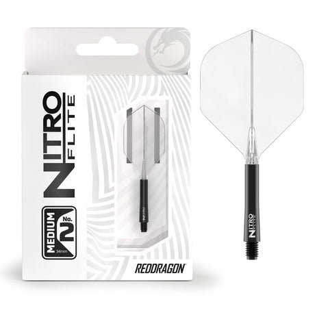Nitro Flite Integrated Flight & Shaft Black & Clear No2 by Red Dragon - view 14
