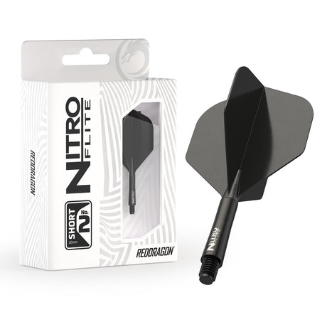Nitro Flite Integrated Flight & Shaft Black & Black No2 by Red Dragon - view 2