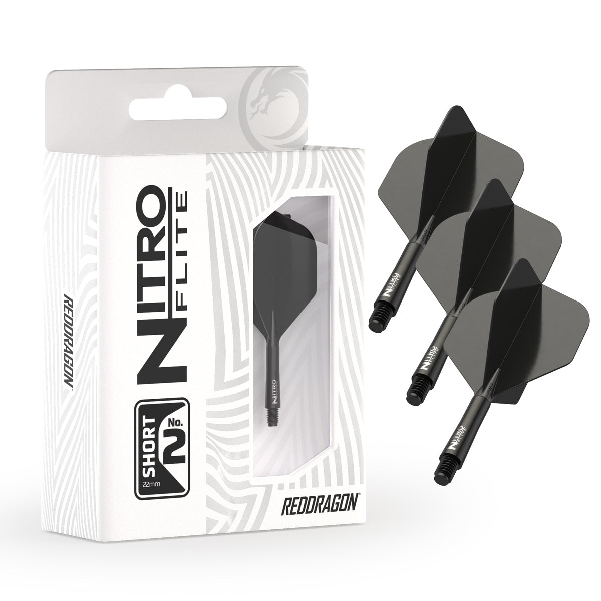 Nitro Flite Integrated Flight & Shaft Black & Black No2 by Red Dragon - view 3
