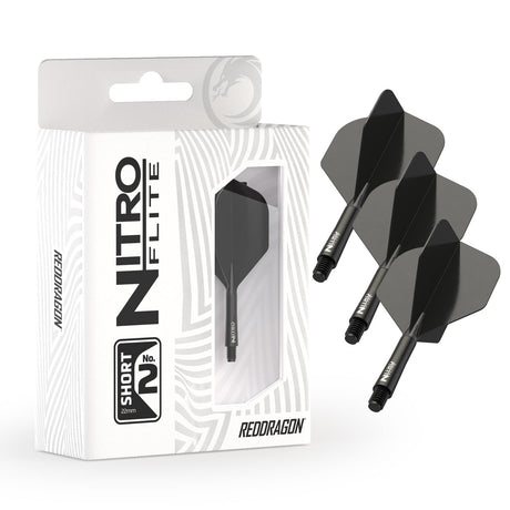 Nitro Flite Integrated Flight & Shaft Black & Black No2 by Red Dragon - view 3