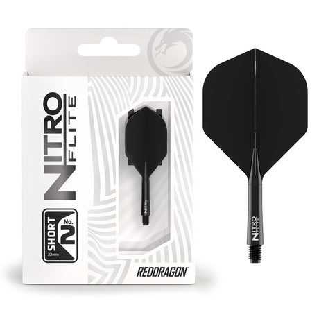 Nitro Flite Integrated Flight & Shaft Black & Black No2 by Red Dragon - view 4