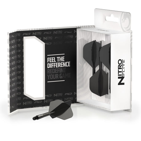 Nitro Flite Integrated Flight & Shaft Black & Black No2 by Red Dragon - view 5