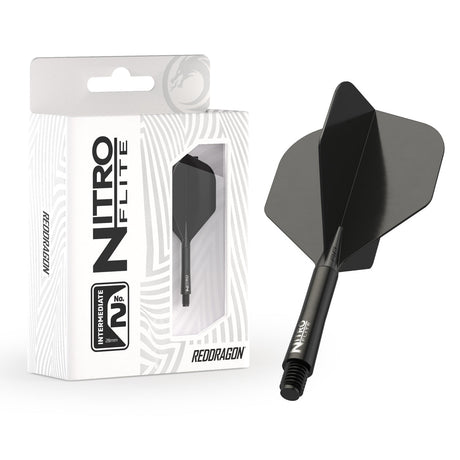 Nitro Flite Integrated Flight & Shaft Black & Black No2 by Red Dragon - view 7