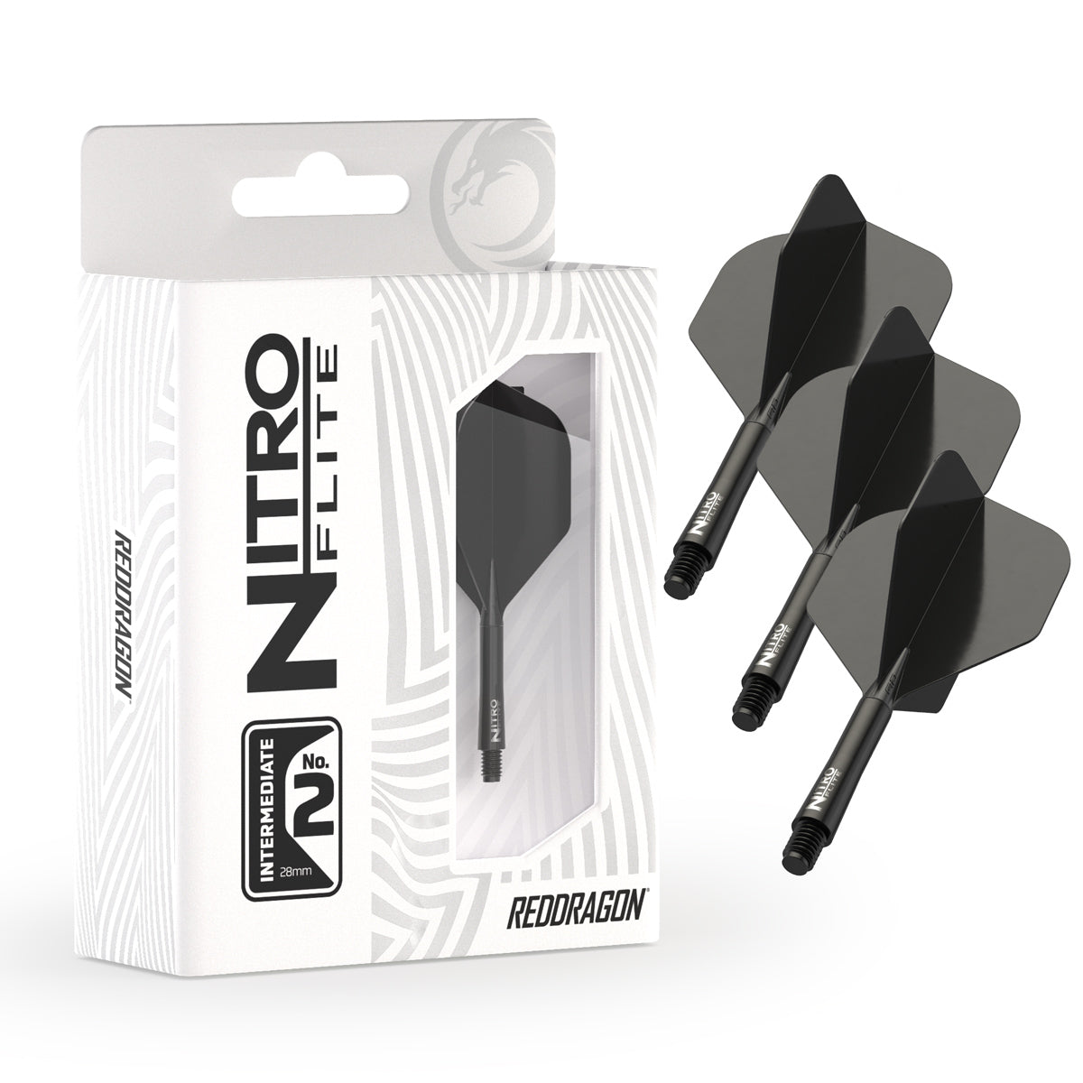 Nitro Flite Integrated Flight & Shaft Black & Black No2 by Red Dragon - view 8