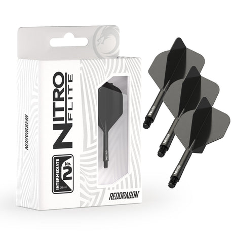 Nitro Flite Integrated Flight & Shaft Black & Black No2 by Red Dragon - view 8