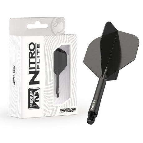 Nitro Flite Integrated Flight & Shaft Black & Black No2 by Red Dragon - view 12