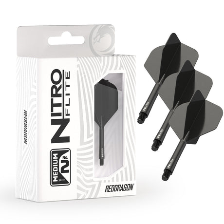 Nitro Flite Integrated Flight & Shaft Black & Black No2 by Red Dragon - view 13