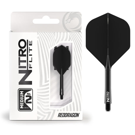 Nitro Flite Integrated Flight & Shaft Black & Black No2 by Red Dragon - view 14