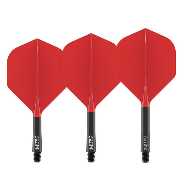 Red Dragon Nitro Flite Integrated Flight & Shaft Red & Black No2