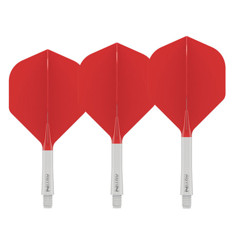 Red Dragon Nitro Flite Integrated Flight & Shaft Red & White No2