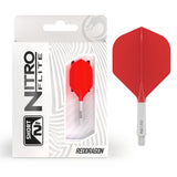 Red Dragon Nitro Flite Integrated Flight & Shaft Red & White No2 - view 4