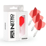 Red Dragon Nitro Flite Integrated Flight & Shaft Red & White No2 - view 9