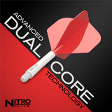 Red Dragon Nitro Flite Integrated Flight & Shaft Red & White No2 - view 18