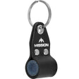 Mission Dart Sharpener - Round Stone inside Keyring - Black