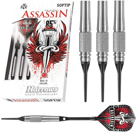 Harrows Assassin 85% Tungsten K Soft Tip Darts - view 2