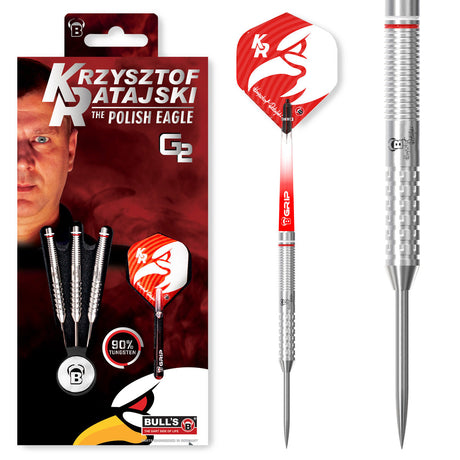 Bull's DE Krzysztof Ratajski G2 90% Tungsten Steel Tip Darts