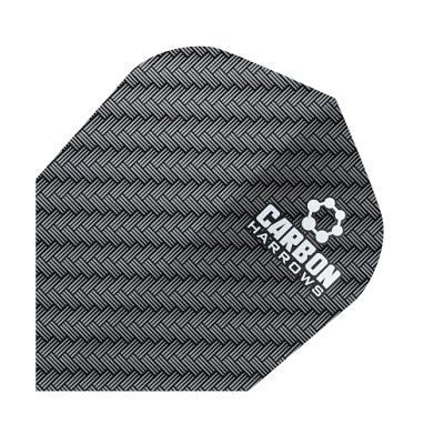 Harrows Carbon Black Dart Flights Extra Strong