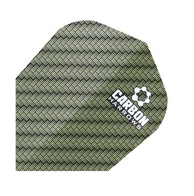 Harrows Carbon Green Dart Flights Extra Strong