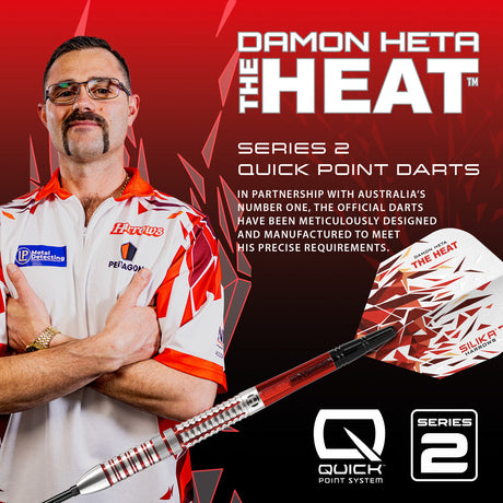 Harrows Damon Heta Series 2 90% Tungsten QP Steel Tip Darts - view 5