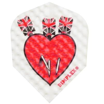 Harrows Dimplex Darts in Heart Jack Dart Flights