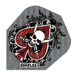 Harrows Dimplex Ace of Spades Skull Dart Flights