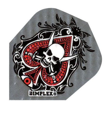 Harrows Dimplex Ace of Spades Skull Dart Flights