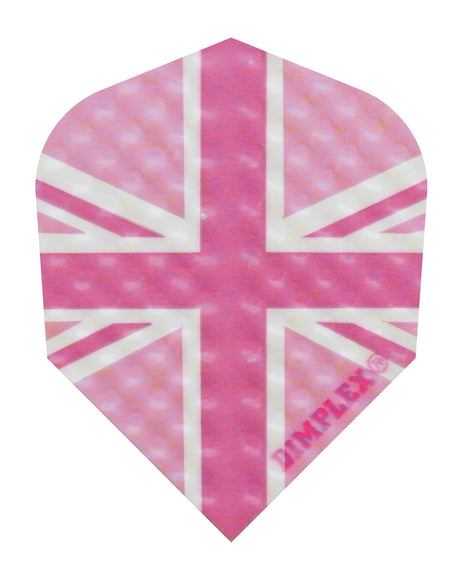 Harrows Dimplex Pink Union Jack Dart Flights