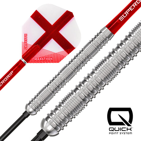 Harrows England Quick Point 90% Tungsten Steel Tip Darts - view 3