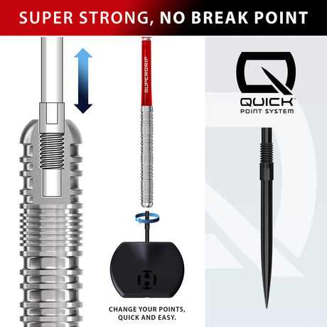 Harrows England Quick Point 90% Tungsten Steel Tip Darts - view 2