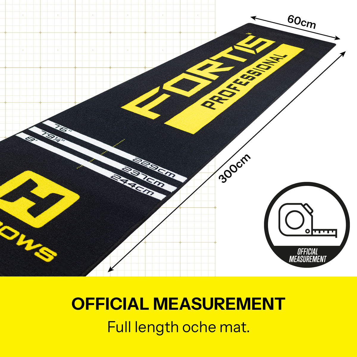 Harrows Fortis Yellow Dart Mat
