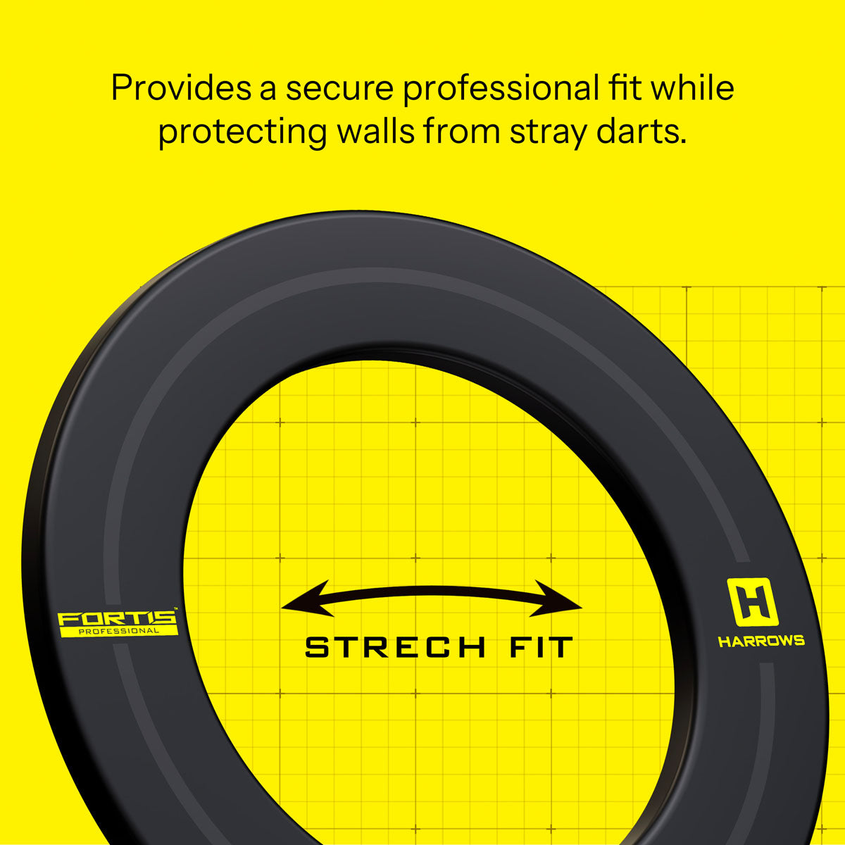 Harrow Fortis Yellow Dartboard Surround