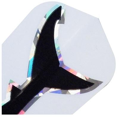 Harrows Hologram Black Shark Fin Dart Flights