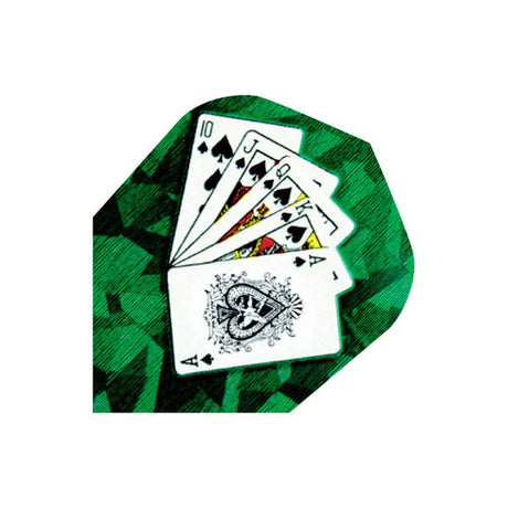 Harrows Hologram Cards Green Dart Flights