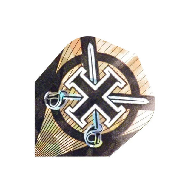 Harrows Hologram Cross Swords Dart Flights