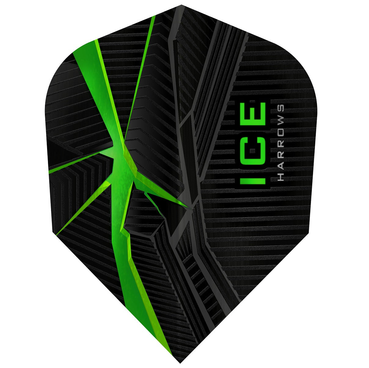 ICE Recut Green Standard Dart Flights By Harrows