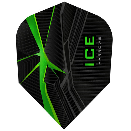 ICE Recut Green Standard Dart Flights By Harrows